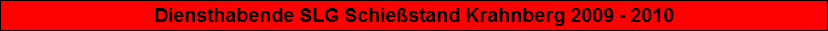 �bersicht Schie�leistungsgruppen